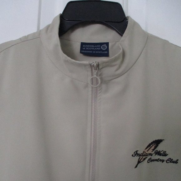 Sunderland of Scotland Womens "Indian Wells C.C." (CA) Tan Golf Vest NWOT - XL - Picture 3 of 4